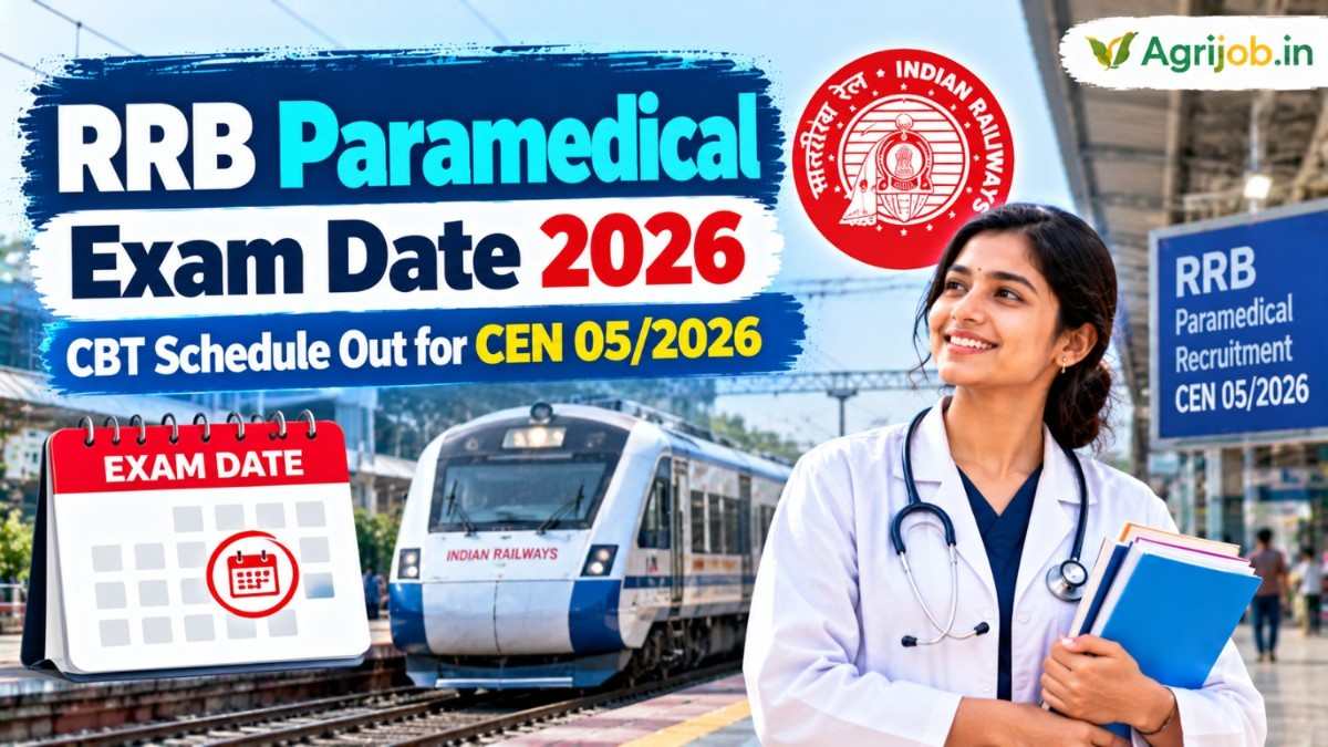 RRB Paramedical Exam Date 2026