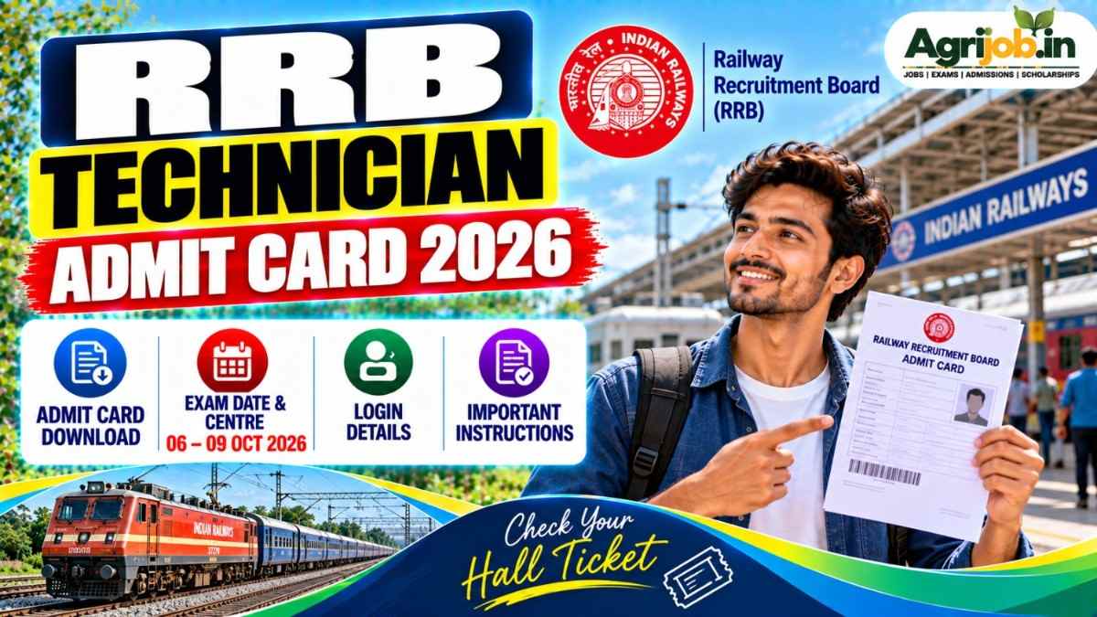 RRB Technician Admit Card 2026