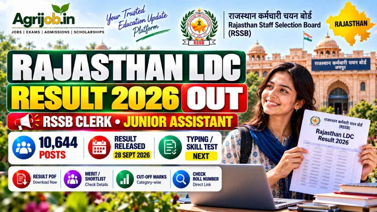 Rajasthan LDC Result 2026 Out – RSSB Clerk