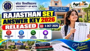 Rajasthan SET Answer Key 2026 OUT