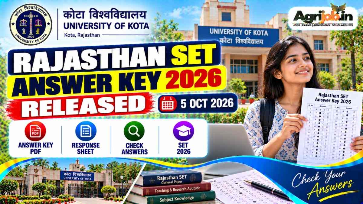 Rajasthan SET Answer Key 2026 OUT