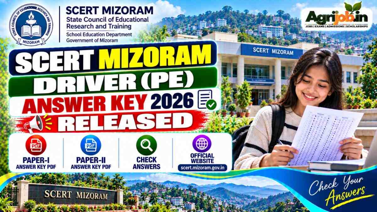 SCERT Mizoram Driver PE Answer Key 2026