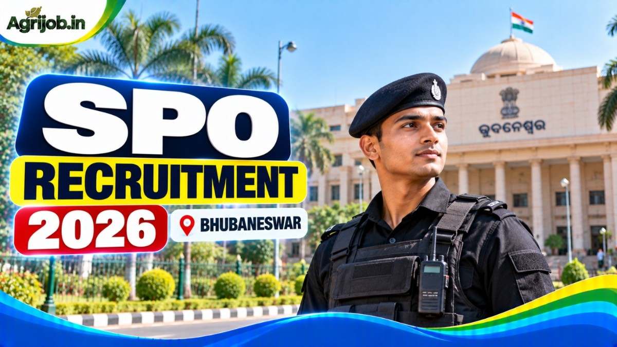 SPO Recruitment 2026 Bhubaneswar