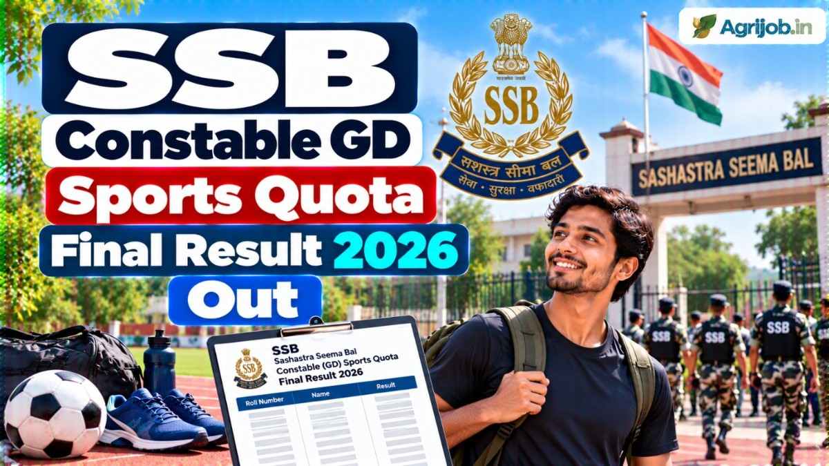 SSB Constable GD Sports Quota Final Result 2026 Out