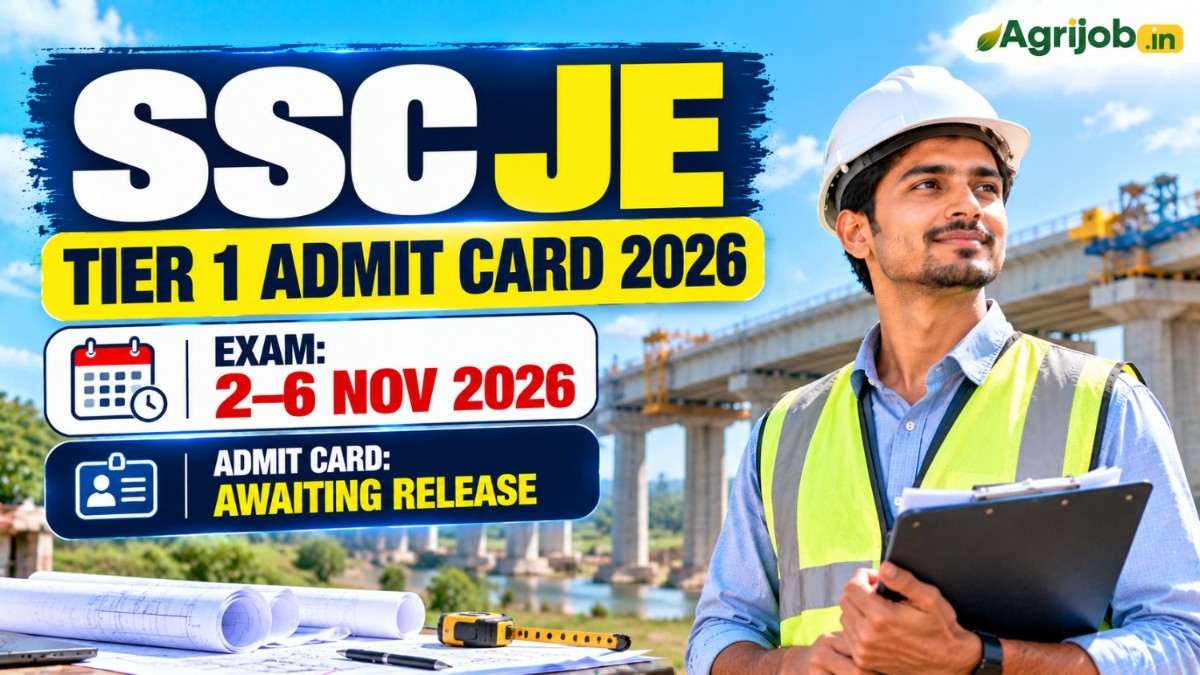 SSC JE Tier 1 Admit Card 2026