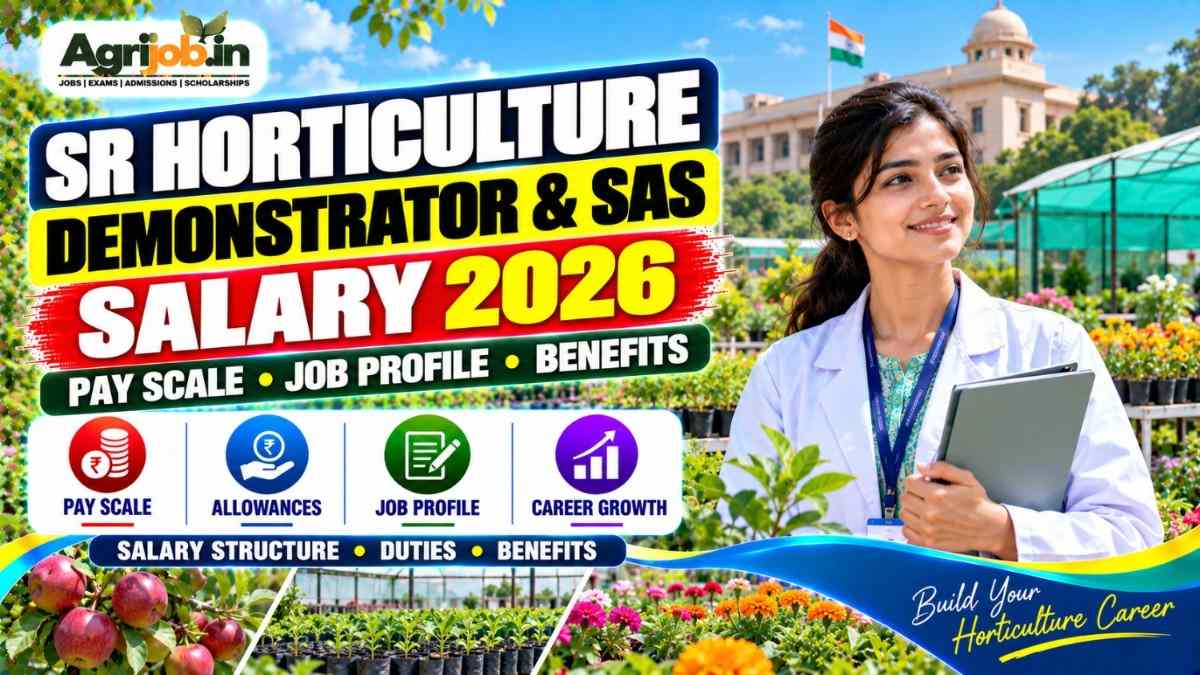Sr Horticulture Demonstrator & SAS Salary 2026