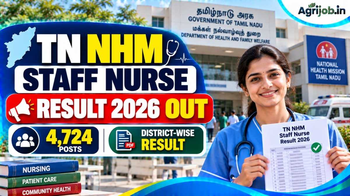 TN NHM Staff Nurse Result 2026 Out