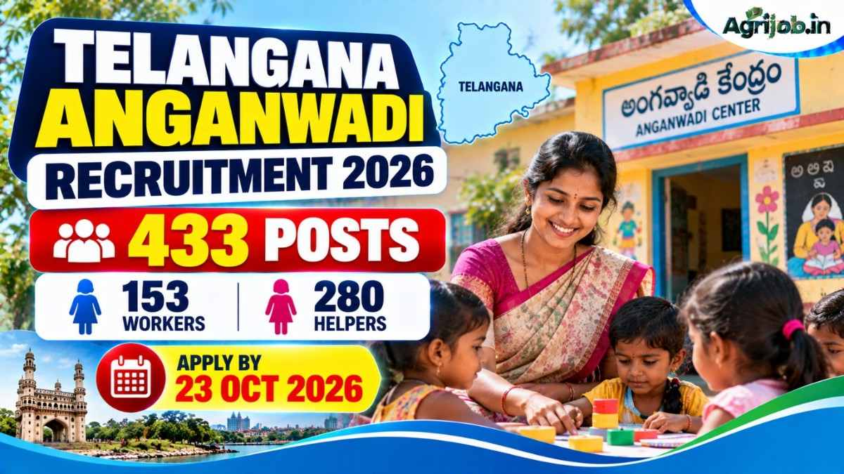 Telangana Anganwadi Recruitment 2026 – 433 Posts