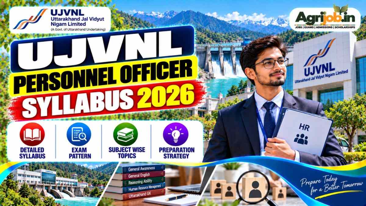 UJVNL Personnel Officer Syllabus 2026