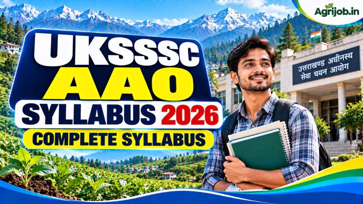 UKSSSC AAO Syllabus 2026
