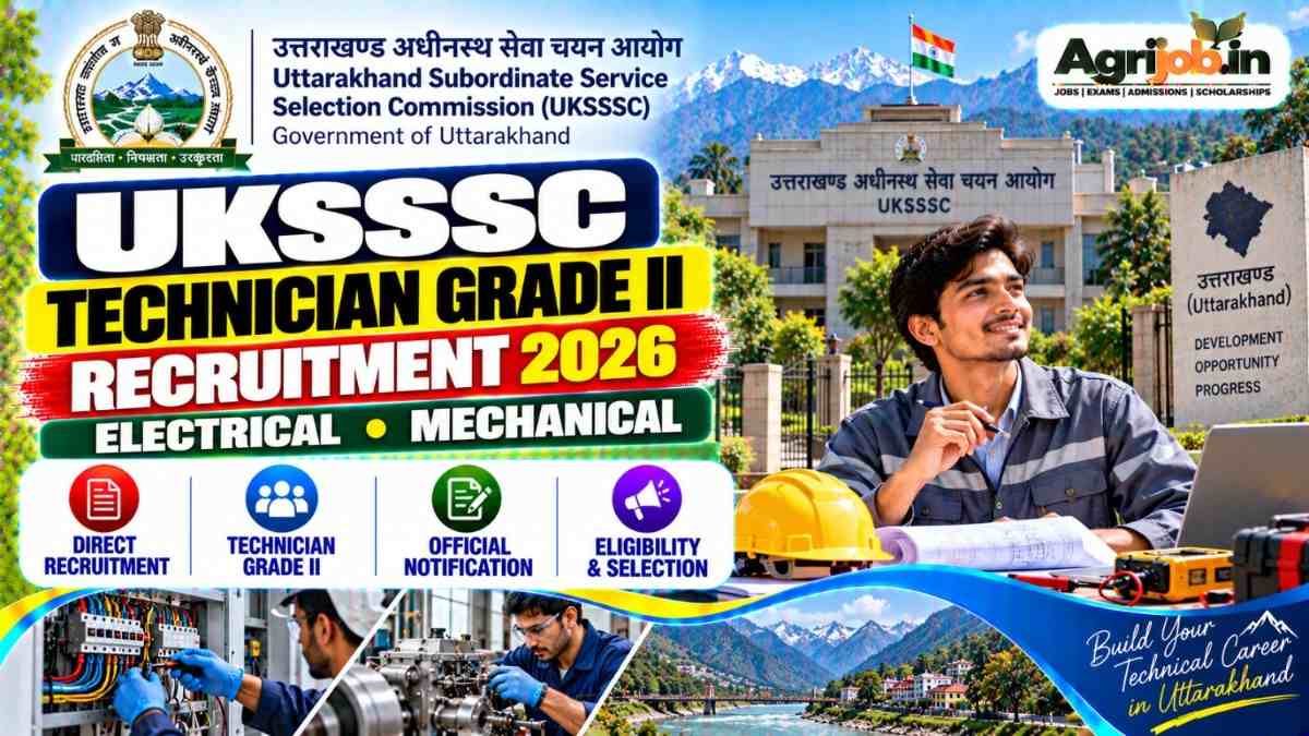 UKSSSC Technician Grade II Recruitment 2026