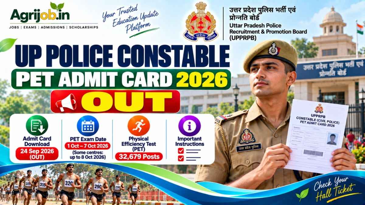 UP Police Constable PET Admit Card 2026 Out