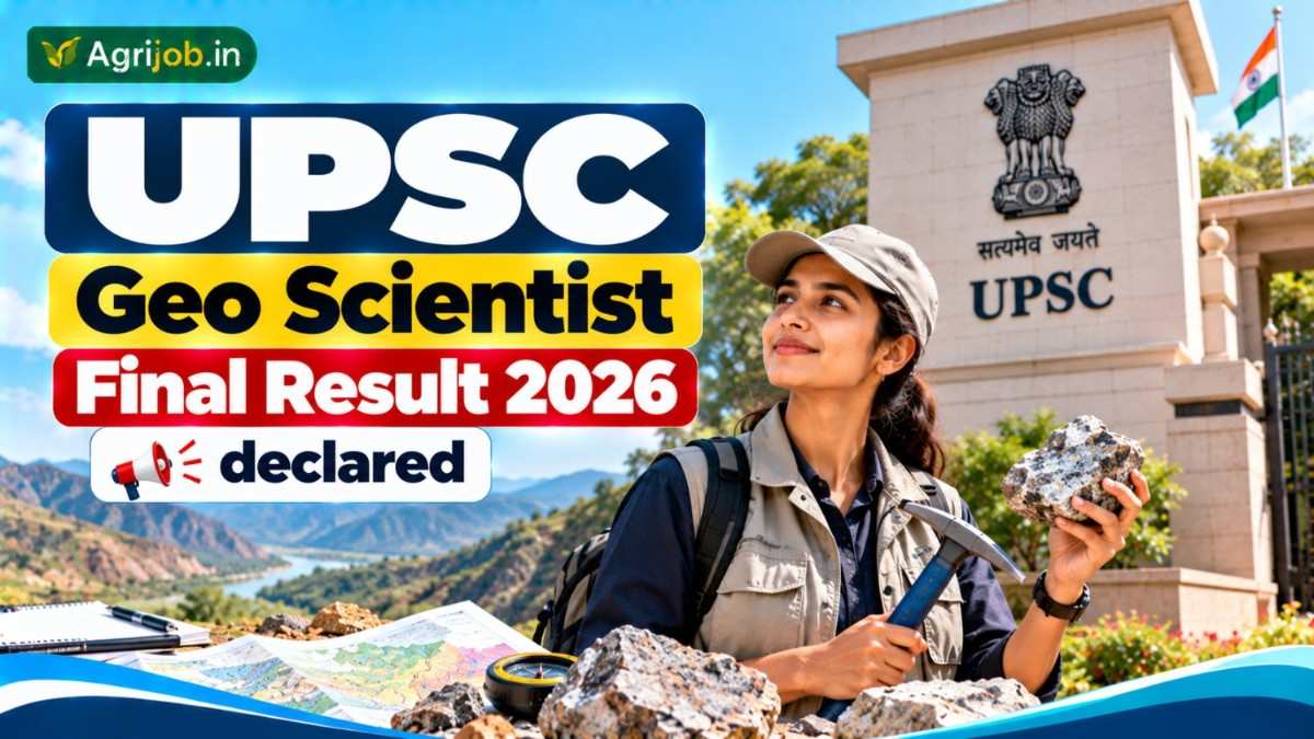 UPSC Geo Scientist Final Result 2026 Out