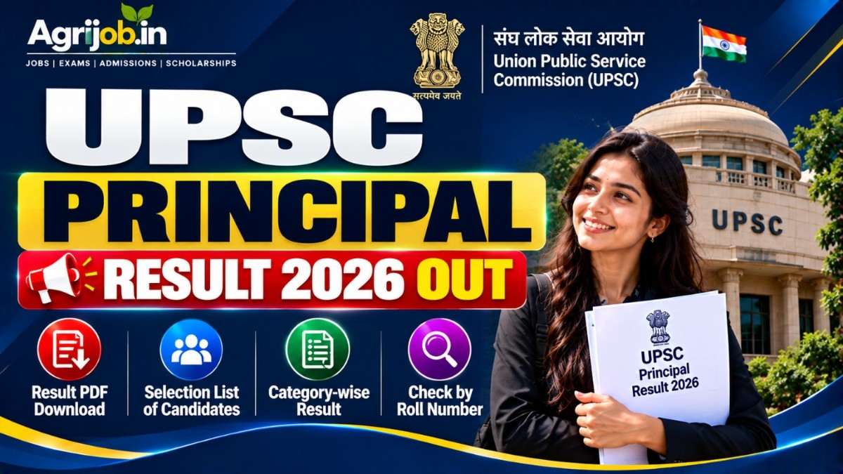 UPSC Principal Result 2026 Out