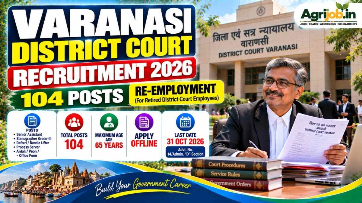 Varanasi District Court Recruitment 2026